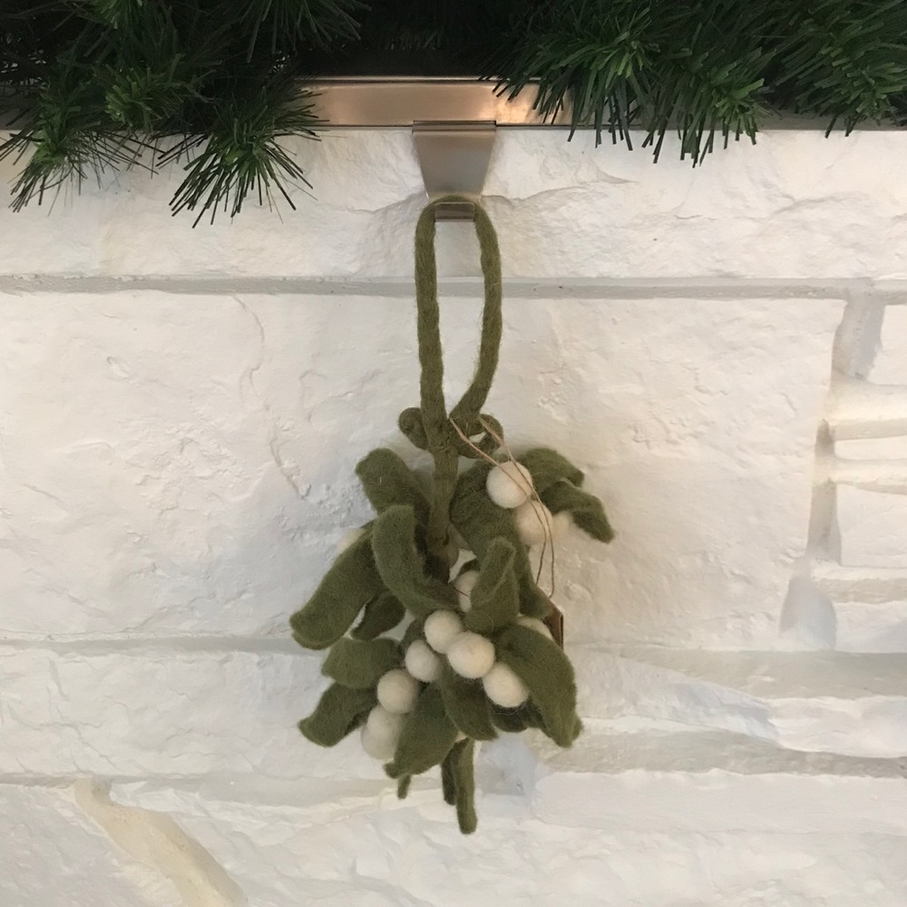NWT RARE West Elm felt mistletoe